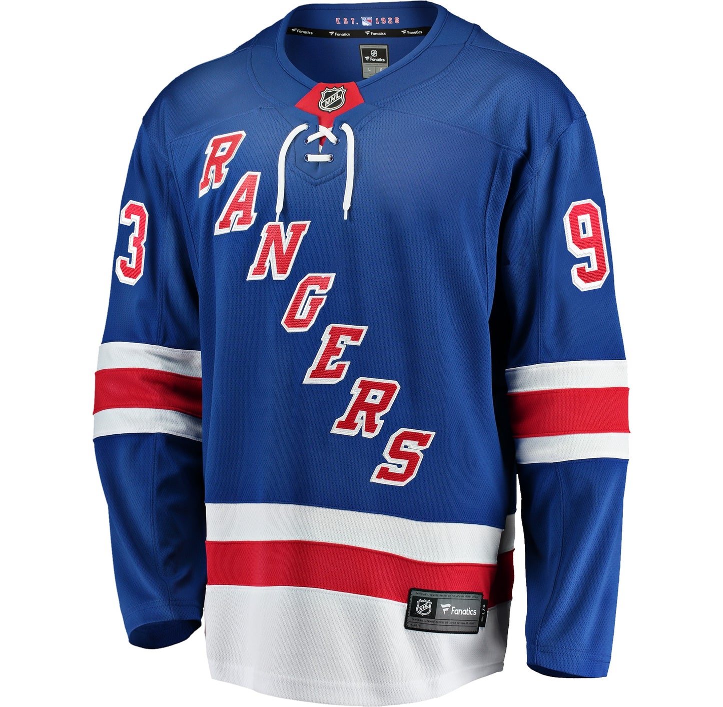 Mika Zibanejad New York Rangers Fanatics Branded Home Breakaway Player Game Jersey - Blue