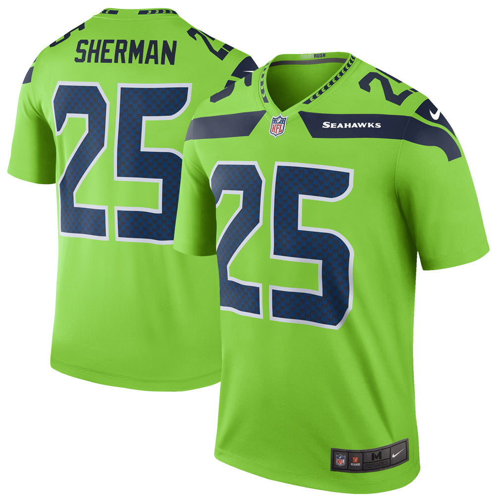 Men's Seattle Seahawks Richard Sherman Legend Jersey - Green