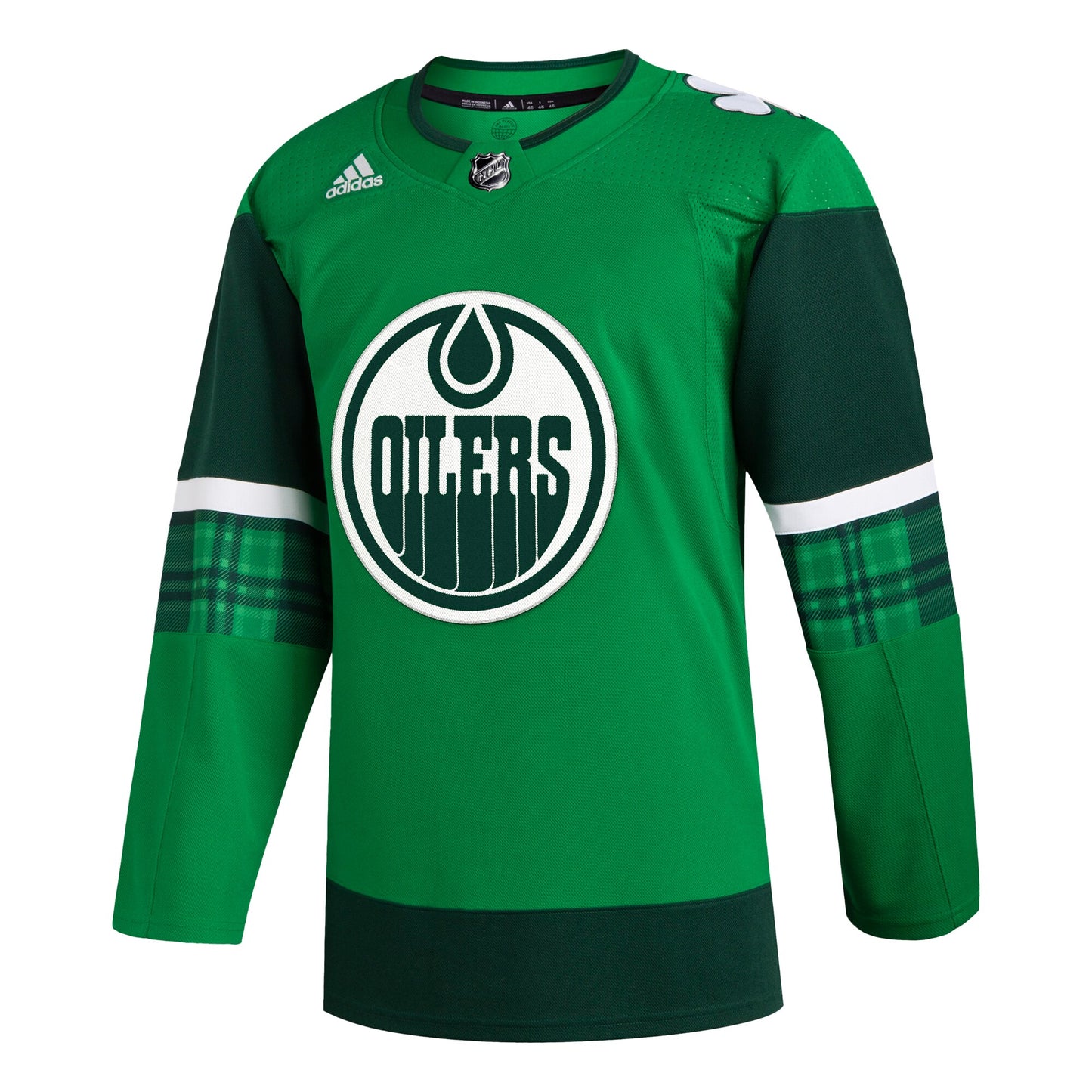 Edmonton Oilers adidas 2023 St. Patrick's Day Primegreen Authentic Jersey - Kelly Green