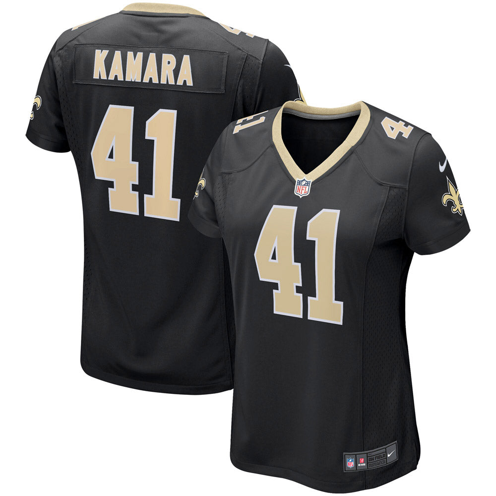 Women's New Orleans Saints Alvin Kamara Game Player Jersey Black