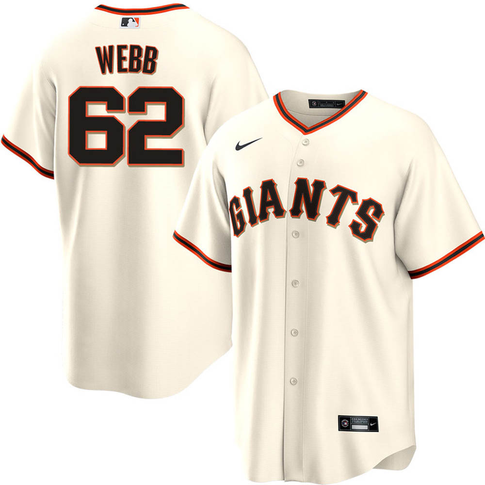 Youth San Francisco Giants Logan Webb Cool Base Replica Jersey - Cream
